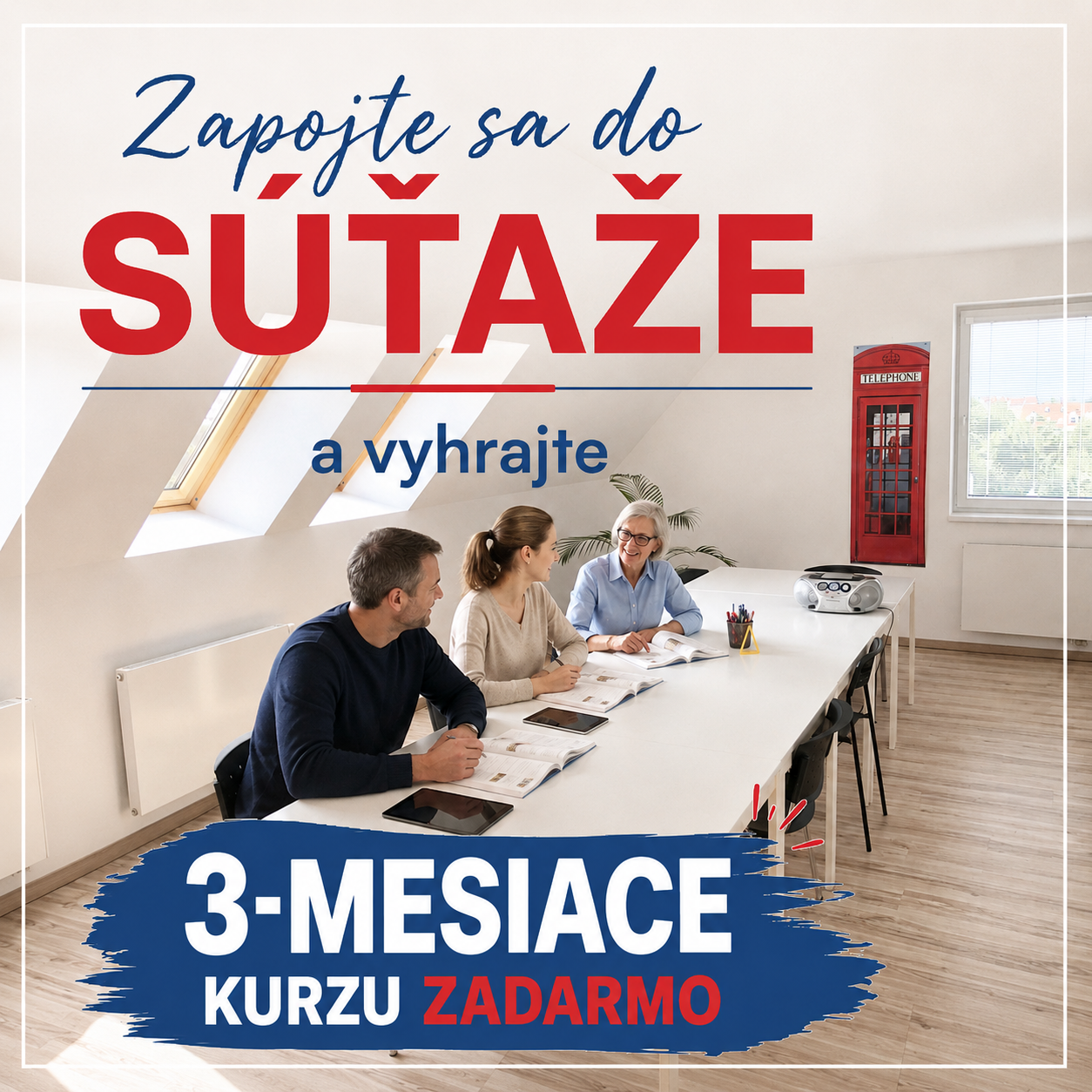 Zapojte sa do súťaže a vyhrajte 3 mesiace kurzu zadarmo